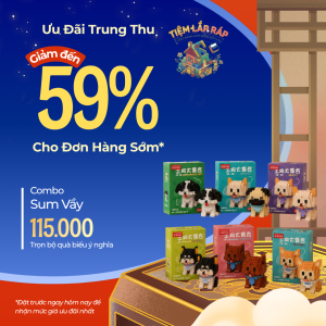 Bộ Lắp Ráp Sweet  Puppy Collection - Full Set 6 Mẫu Cún Đáng Yêu Quà Tặng Trang Trí  | Tiệm Lắp Ráp