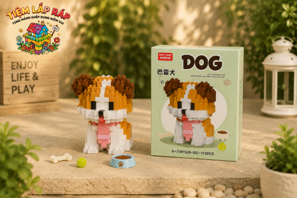 Đồ chơi Blox Fruits chó cảnh mini được thiết kế tỉ mỉ, giúp bé phát triển tư duy sáng tạo và khả năng lắp ráp.