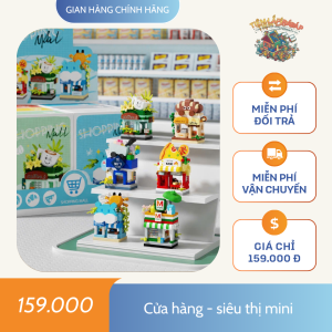 Mô Hình Lắp Ráp Nhà Nhân Vật Dễ Thương
