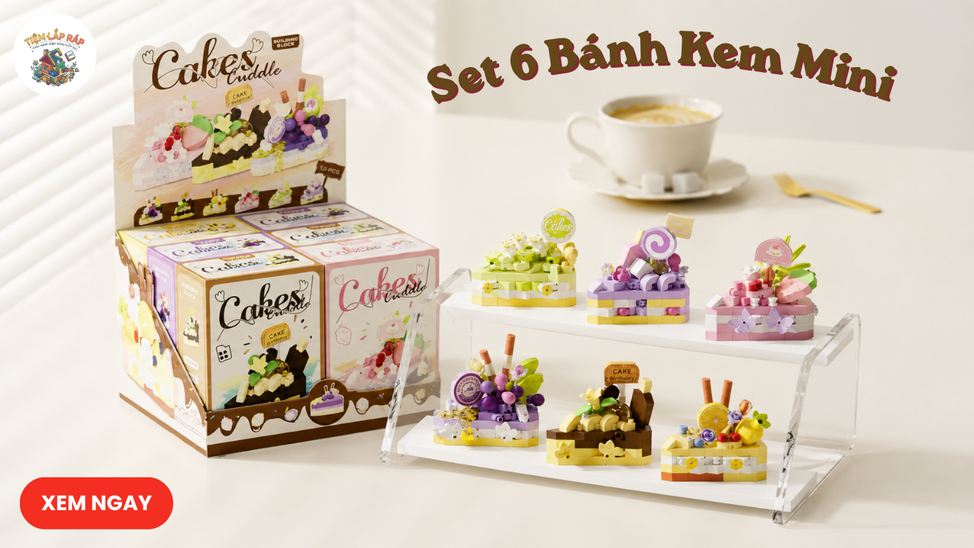 Set 6 banh kem mini