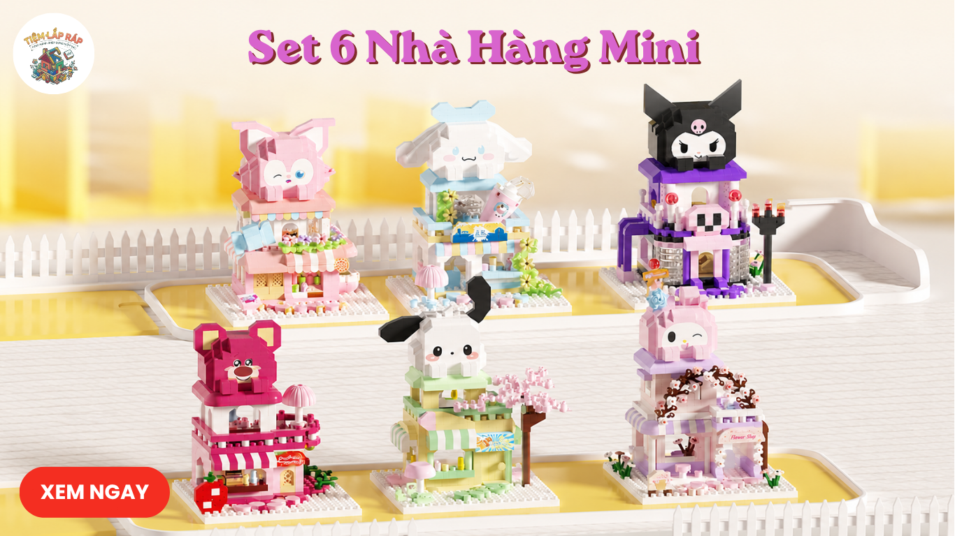 set 6 nha hang mini