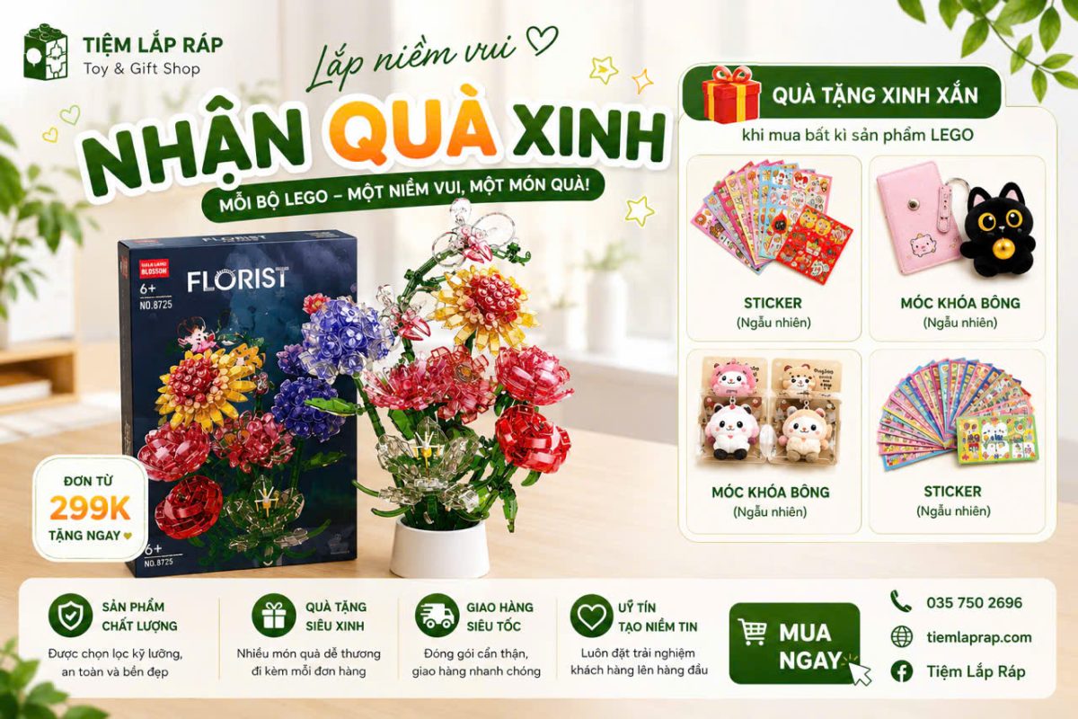 mua LEGO tặng quà