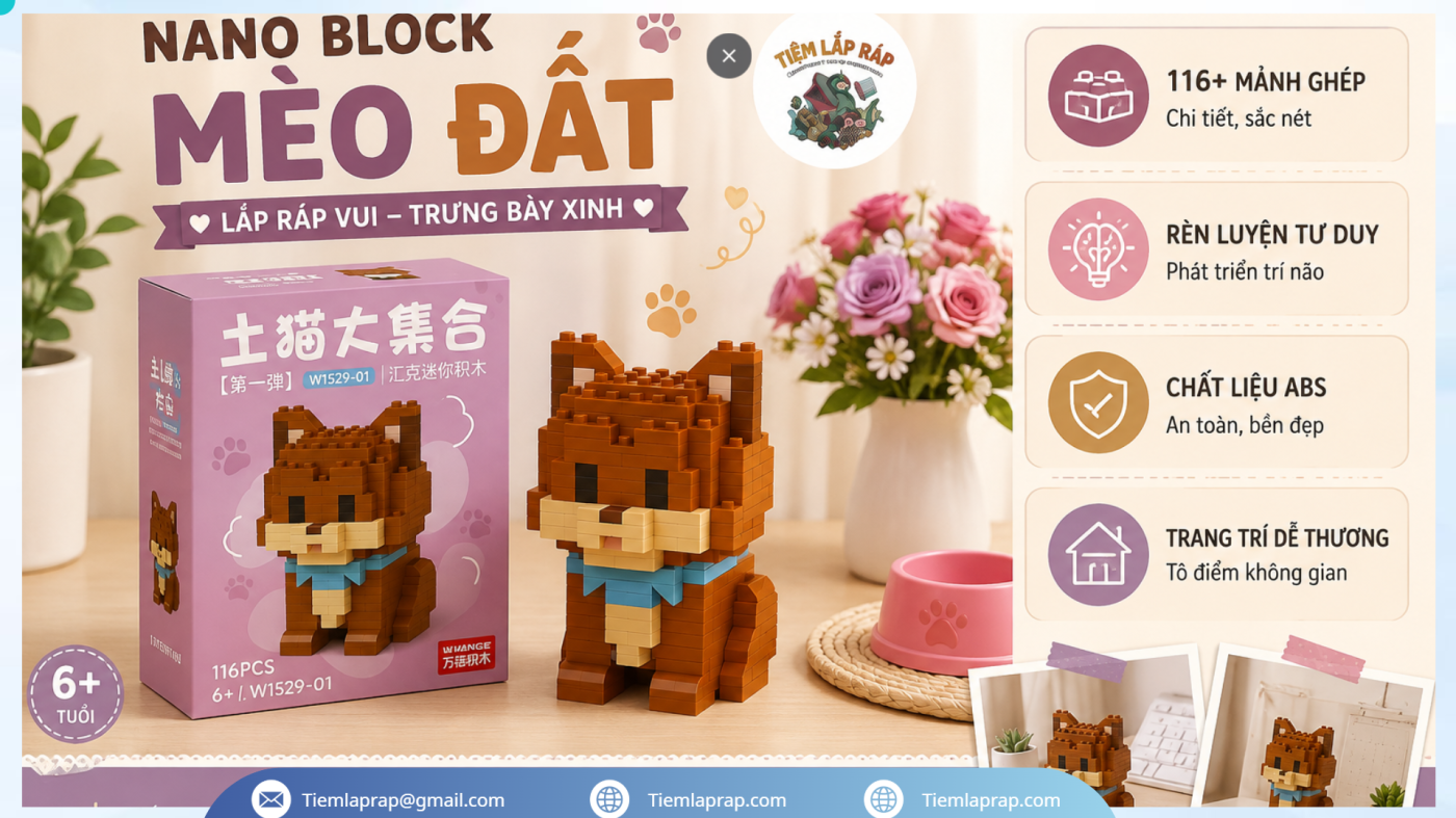 Bộ đồ chơi lắp ráp cho bé phát triển tư duy