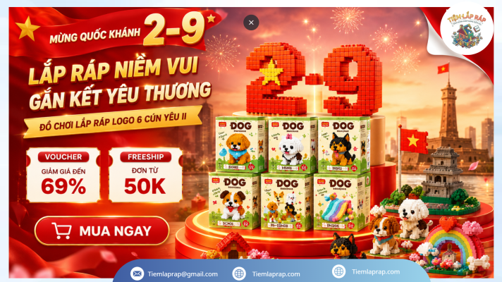 Hình nền quốc khánh mùng 2 tháng 9 chủ đề lắp ráp