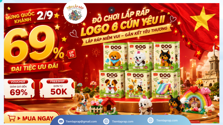 Hình nền quốc khánh mùng 2 tháng 9 cho Tiệm Lắp Ráp