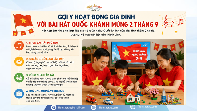 Hoạt động gia đình với bài hát Quốc Khánh mùng 2 tháng 9